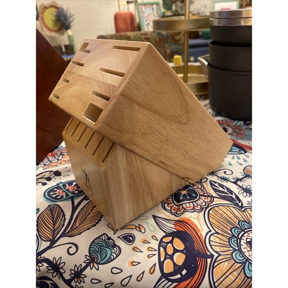 J.A. Henckels International Knife Block 14 Slot Wood Wooden Kitchen Block Only - Picture 3 of 3